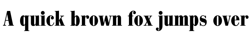 Preview of FONTSPRING DEMO - Bodoni Recut FS Cd Bold font