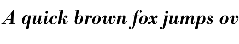 Preview of FONTSPRING DEMO - Bodoni Recut FS Demi Italic font