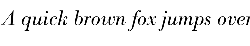 Preview of FONTSPRING DEMO - Bodoni Recut FS Light Italic font