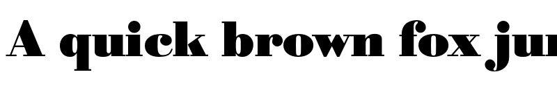 Preview of FONTSPRING DEMO - Bodoni Serial Black Regular font