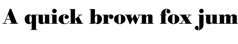 Preview of FONTSPRING DEMO - Bodoni Serial Heavy Regular font