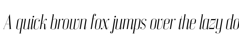 Preview of FONTSPRING DEMO - Bodoni Z37 L Cd Lt Italic font
