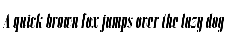 Preview of FONTSPRING DEMO - Bodoni Z37 L Cp Hv Italic font