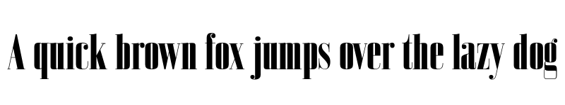 Preview of FONTSPRING DEMO - Bodoni Z37 L Cp Hv Regular font