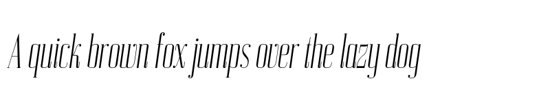 Preview of FONTSPRING DEMO - Bodoni Z37 L Cp Lt Italic font