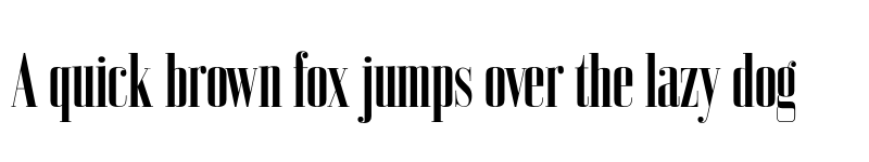 Preview of FONTSPRING DEMO - Bodoni Z37 L Cp Rg Bold font