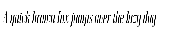 Preview of FONTSPRING DEMO - Bodoni Z37 L Cp Rg Italic font