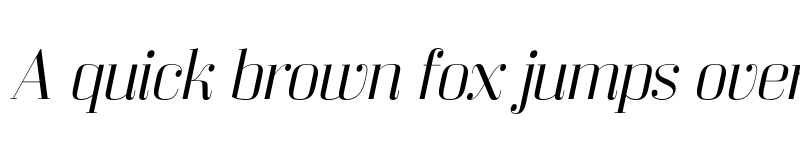 Preview of FONTSPRING DEMO - Bodoni Z37 L Ex Lt Italic font