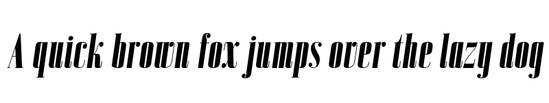 Preview of FONTSPRING DEMO - Bodoni Z37 M Cp Hv Italic font