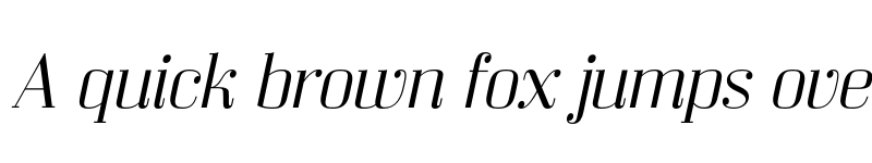Preview of FONTSPRING DEMO - Bodoni Z37 M Ex Lt Italic font