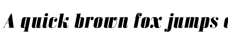 Preview of FONTSPRING DEMO - Bodoni Z37 M Hv Italic font