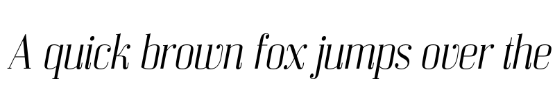 Preview of FONTSPRING DEMO - Bodoni Z37 M Lt Italic font