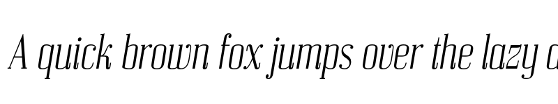 Preview of FONTSPRING DEMO - Bodoni Z37 S Cd Lt Italic font
