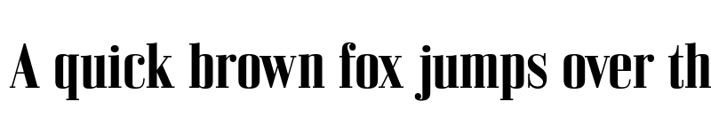 Preview of FONTSPRING DEMO - Bodoni Z37 S Cd Rg Bold font