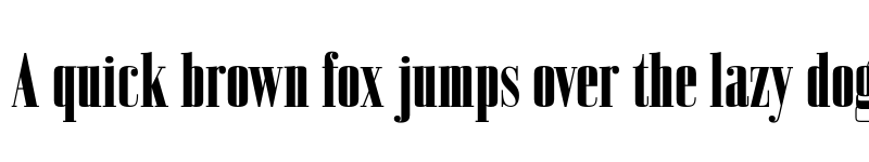 Preview of FONTSPRING DEMO - Bodoni Z37 S Cp Hv Regular font