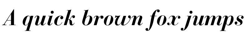 Preview of FONTSPRING DEMO - BodoniClassic-BoldItalic Regular font