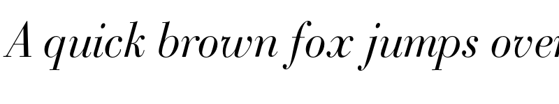 Preview of FONTSPRING DEMO - BodoniClassic-Italic Regular font
