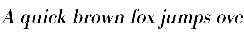Preview of FONTSPRING DEMO - BodoniURW Italic font