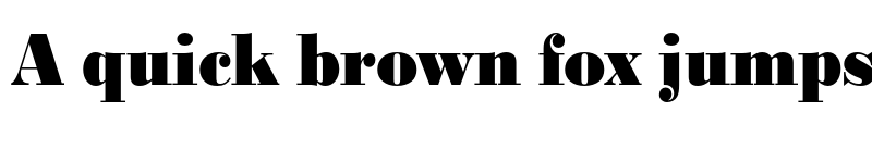Preview of FONTSPRING DEMO - BodoniURWExtNarExtBol Regular font