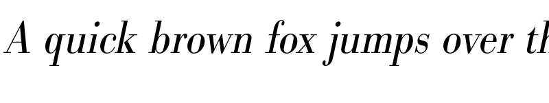 Preview of FONTSPRING DEMO - BodoniURWExtNarLig Italic font
