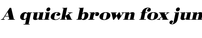 Preview of FONTSPRING DEMO - BodoniURWExtWid Bold Italic font