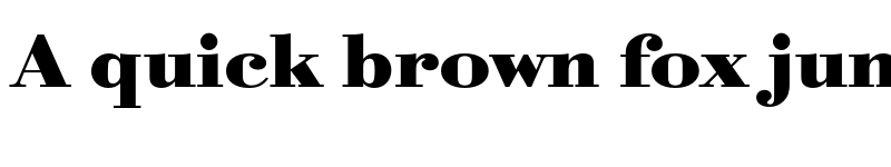 Preview of FONTSPRING DEMO - BodoniURWExtWid Bold font