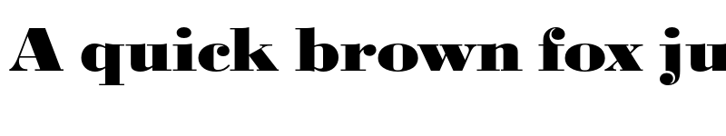 Preview of FONTSPRING DEMO - BodoniURWExtWidExtBol Regular font