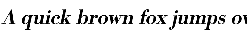 Preview of FONTSPRING DEMO - BodoniURWMed Italic font