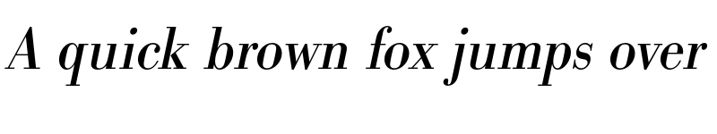 Preview of FONTSPRING DEMO - BodoniURWNar Italic font