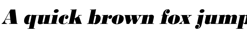 Preview of FONTSPRING DEMO - BodoniURWNarExtBol Italic font