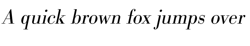 Preview of FONTSPRING DEMO - BodoniURWNarLig Italic font