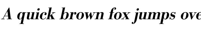 Preview of FONTSPRING DEMO - BodoniURWNarMed Italic font