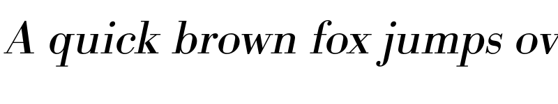 Preview of FONTSPRING DEMO - BodoniURWWid Italic font