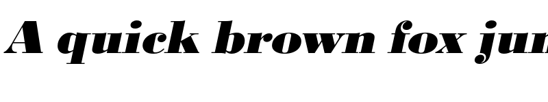 Preview of FONTSPRING DEMO - BodoniURWWidExtBol Italic font