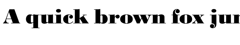 Preview of FONTSPRING DEMO - BodoniURWWidExtBol Regular font