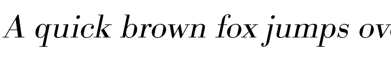 Preview of FONTSPRING DEMO - BodoniURWWidLig Italic font