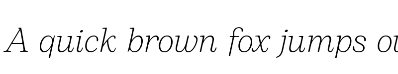 Preview of FONTSPRING DEMO - Bogart Extralight Italic font