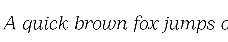 Preview of FONTSPRING DEMO - Bogart Light Italic font