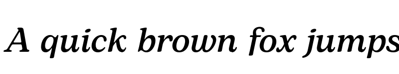 Preview of FONTSPRING DEMO - Bogart Medium Italic font