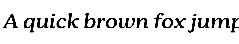 Preview of FONTSPRING DEMO - Bogue Medium Italic font