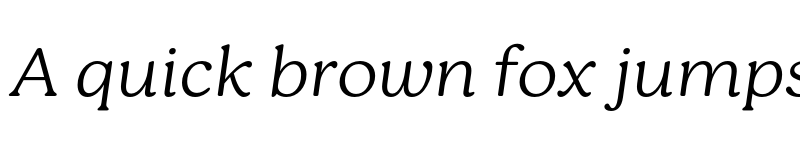 Preview of FONTSPRING DEMO - Bogue Thin Italic font