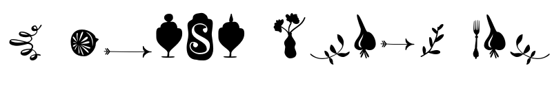 Preview of FONTSPRING DEMO - Boho Dingbats Regular font