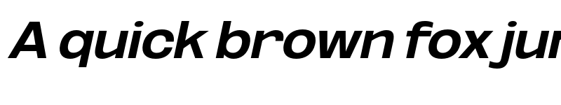 Preview of FONTSPRING DEMO - Bold Exp UtObli Italic font