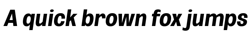 Preview of FONTSPRING DEMO - Bold ExtCond Obli Italic font