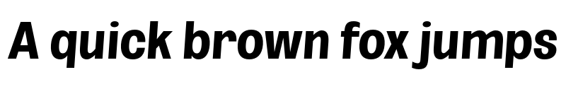 Preview of FONTSPRING DEMO - Bold ExtCond SeObli Italic font