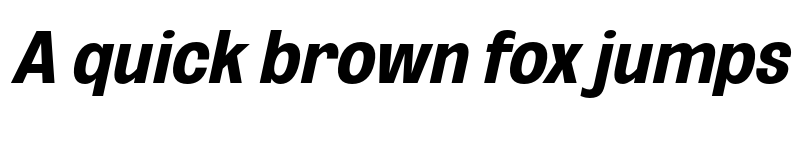 Preview of FONTSPRING DEMO - Bold ExtCond UtObli Italic font