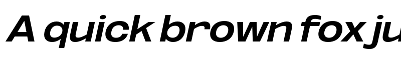 Preview of FONTSPRING DEMO - Bold ExtExp UtObli Italic font