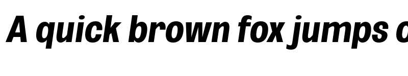 Preview of FONTSPRING DEMO - Bold UltCond Obli Italic font