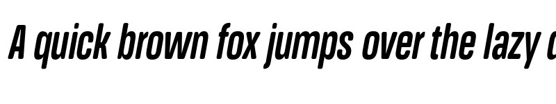 Preview of FONTSPRING DEMO - Bold Ultra Cn It Bold Italic font