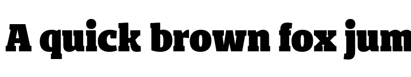 Preview of FONTSPRING DEMO - Bommer Slab Black Regular font